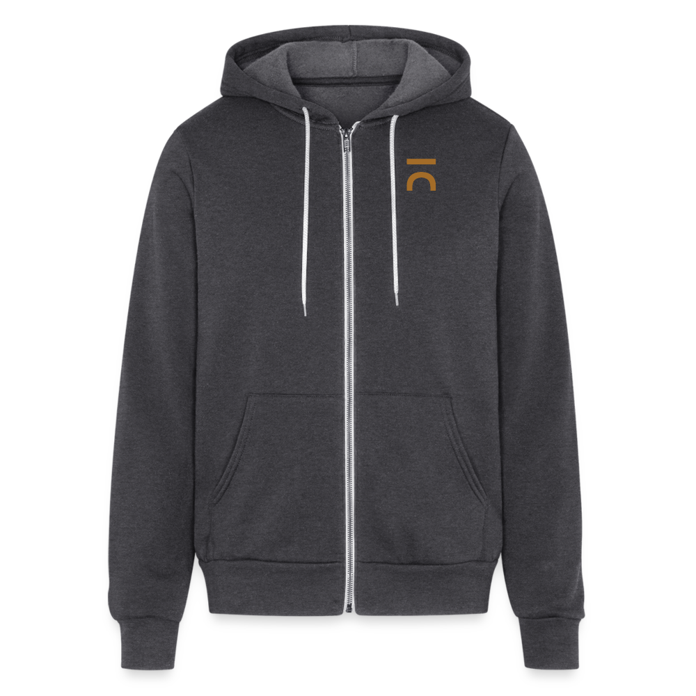 Bridge C&W Unisex Zip Hoodie - charcoal grey
