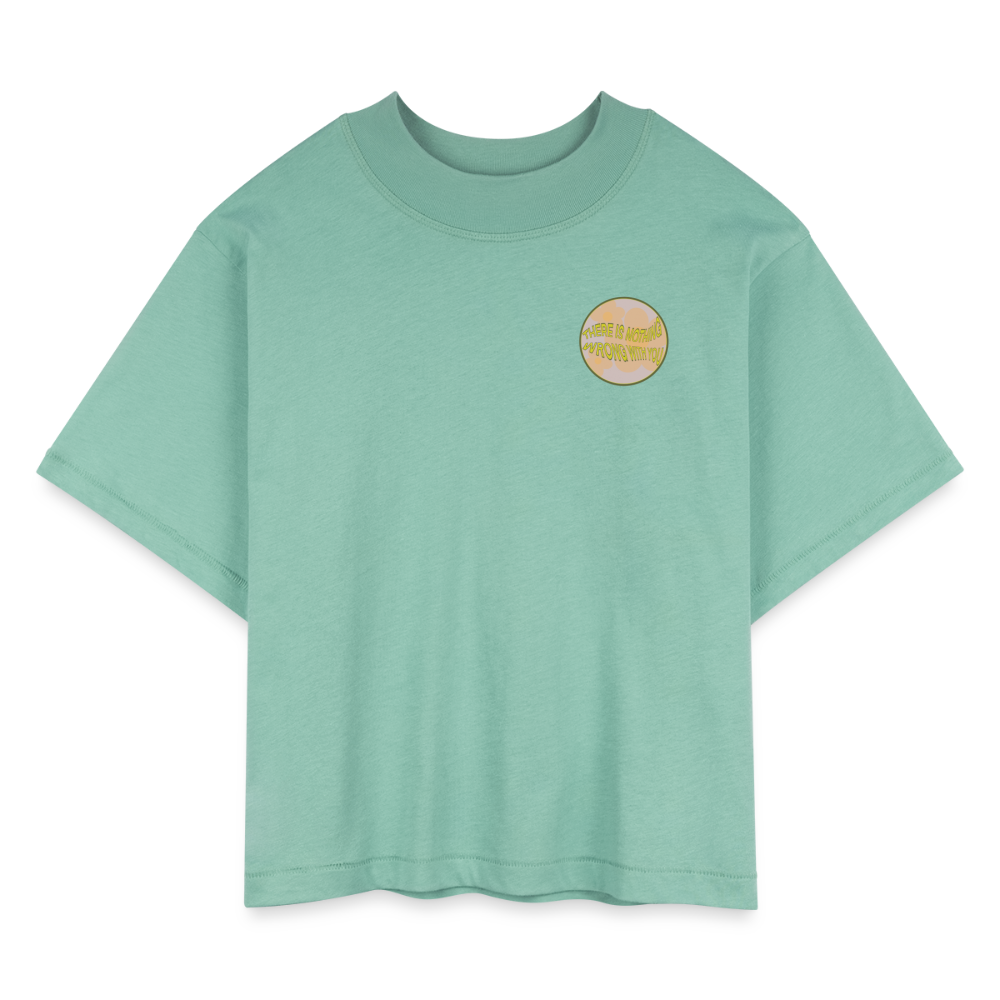 There Is Nothing Wrong Floral Boxy Tee - saltwater