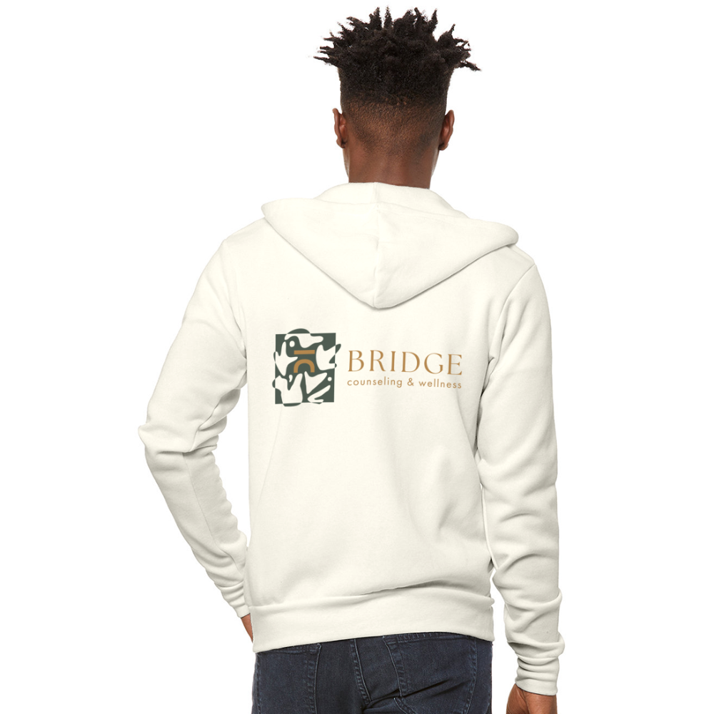 Bridge C&W Unisex Zip Hoodie - vintage white