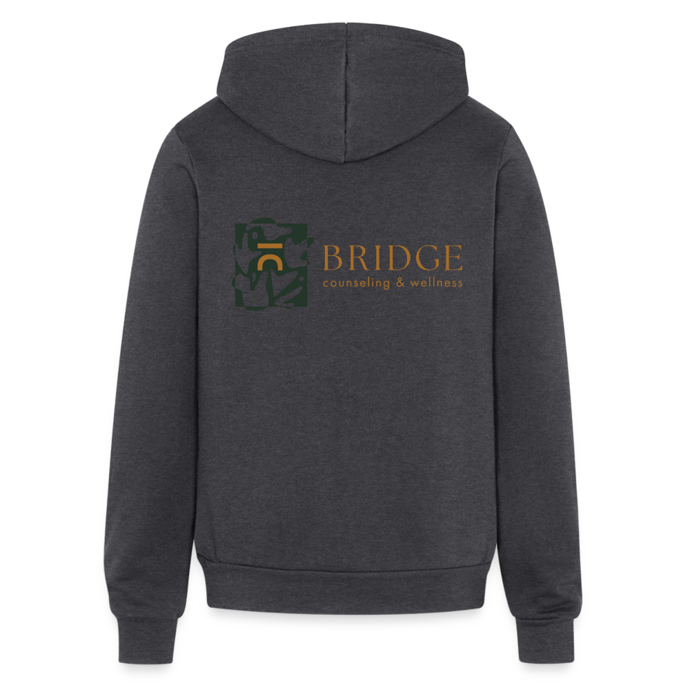 Bridge C&W Unisex Zip Hoodie - charcoal grey