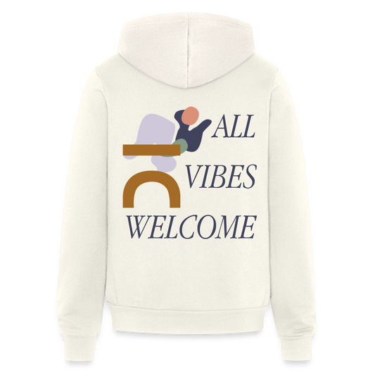 Bridge All Vibes Unisex Zip Hoodie - vintage white