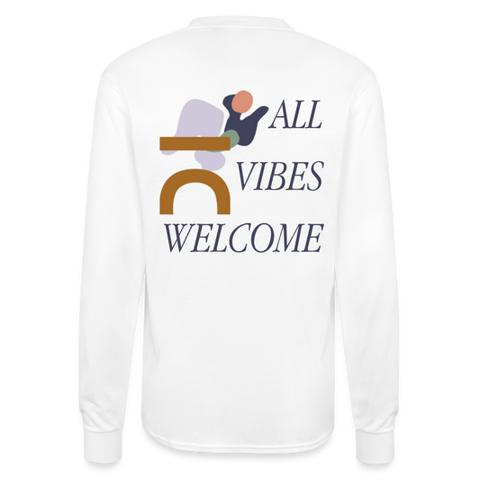 Bridge All Vibes Long-Sleeve Tee - white