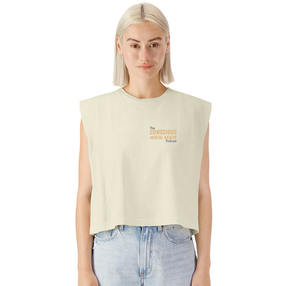 CMH Pod Muscle Tank - faded cream