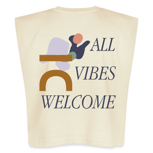 Bridge All Vibes Muscle Tank - faded cream