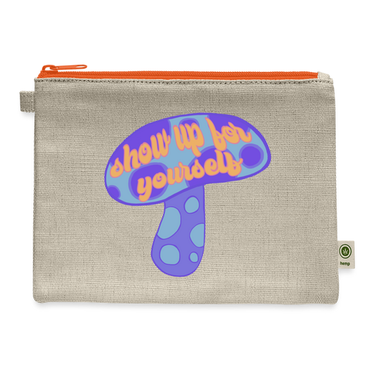 Show Up Shroomie Carry All Pouch - natural/orange