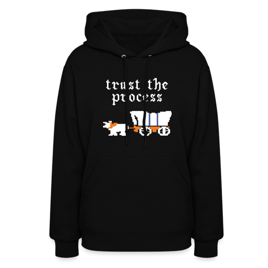 Trust the Process Fitted Hoodie - black